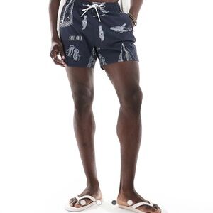 Hollister Mens 5 Inch Maritime Swim Short